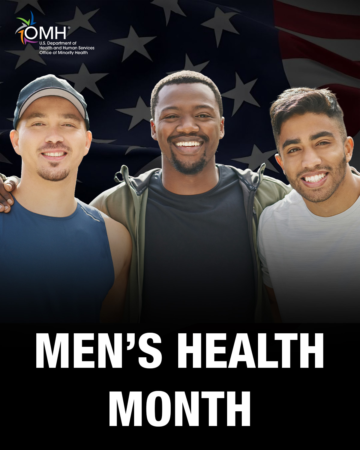 Men's Health Month with OMH logo.